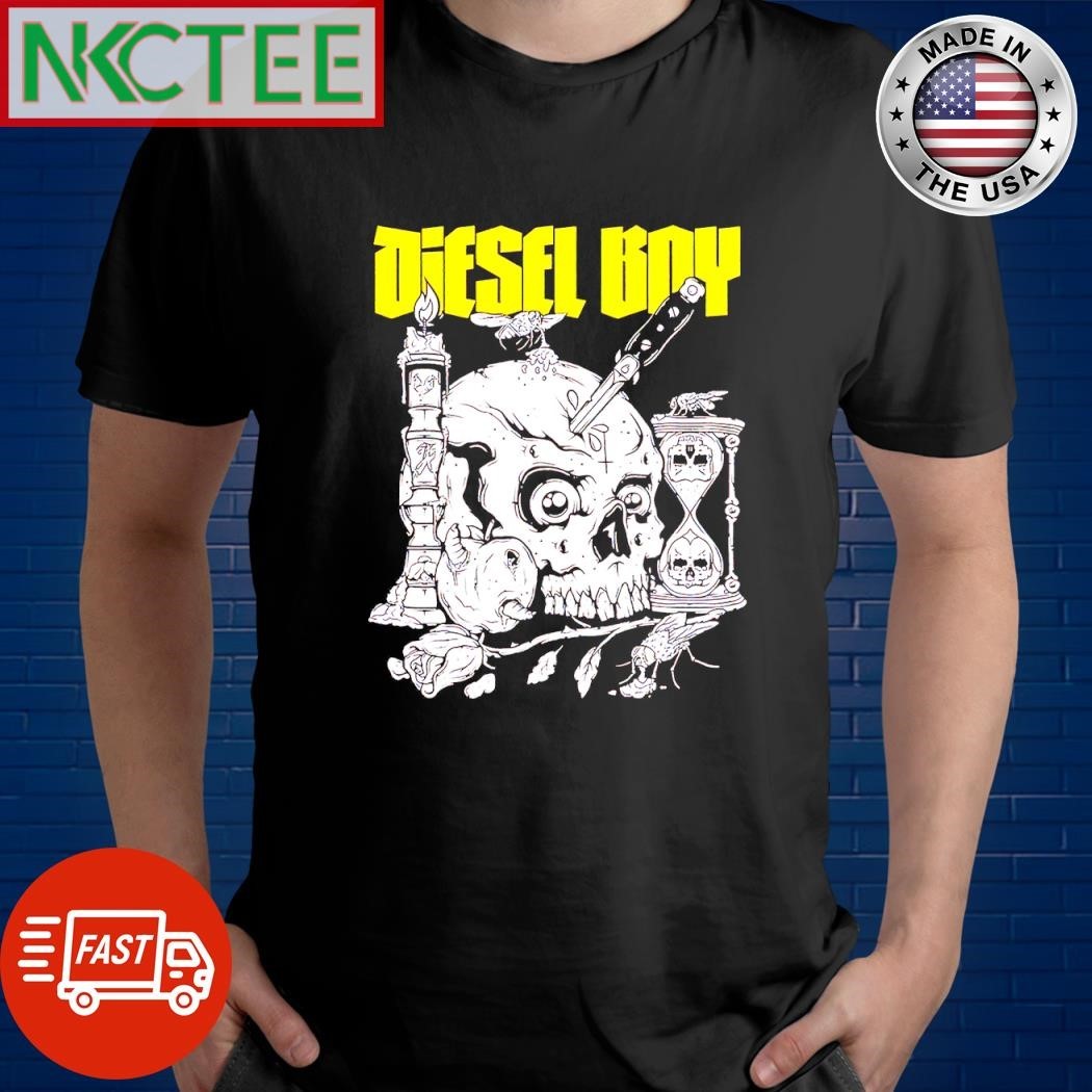 Diesel Boy Skull Knife graphic shirt