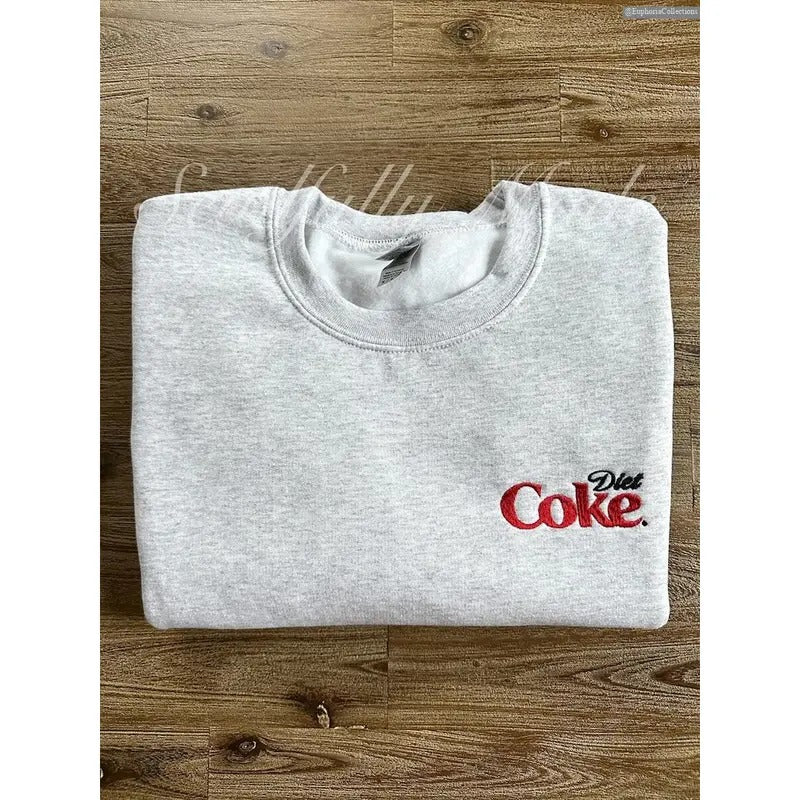 Diet Coke Embroidered Sweater, Hoodie, Tee, I need a Diet Coke, Trendy Christmas Holiday Gift, Pop Soda #Cola Drink...