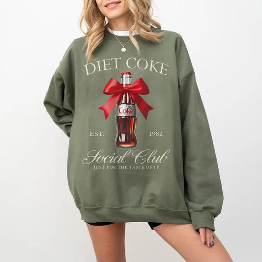 Diet Coke Social Club Sweatshirt, Diet Coke Lover shirt, Diet Coke Fans Gift, Soft Girl, Diet, Soft Drink, Preppy, Soda