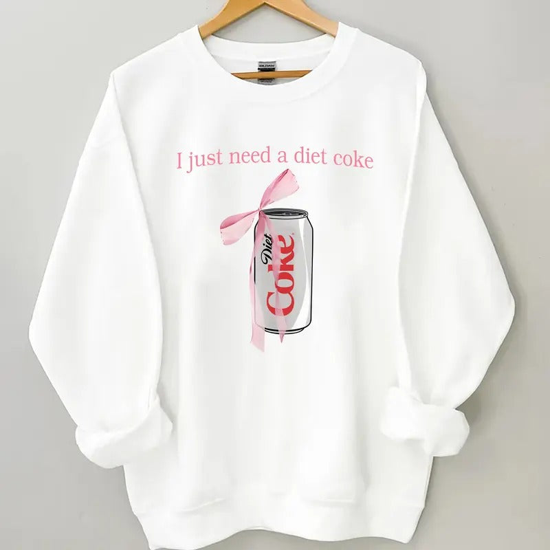 Diet Coke sweatshirt Diet Coke humor sweatshirt and crew neck Til Death Humor, gift for girlfriend, Diet Coke Crewneck...
