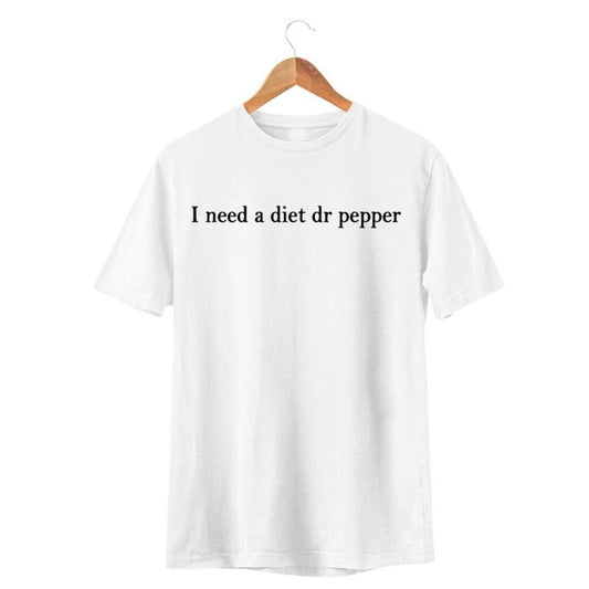 Diet Dr Pepper, tshirt, Crewneck, Pullover_Cotton T-Shirt, Perfect Tee Shortsleeve Casual