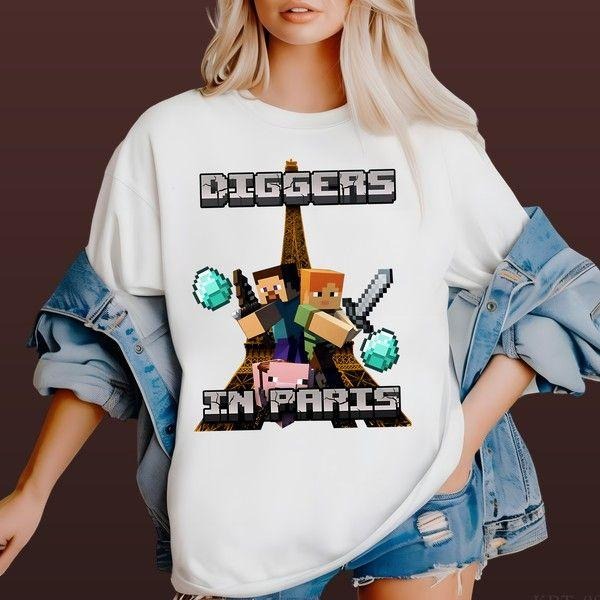 Diggers In Paris T-shirt Hiphop Style Recycled Cotton Graphic Cool Gift For Him Hoodie, Sweatshirt | DripVista.com