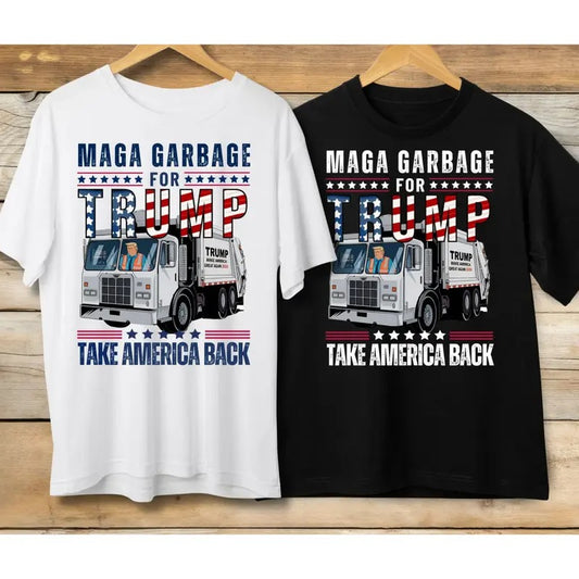 Digital MAGA garbage for Trummp T-Shirt, Trummp garbage man in trash truck Sweatshirt, Take America back, MAGA garbage, Trummp 2024 Hoodie
