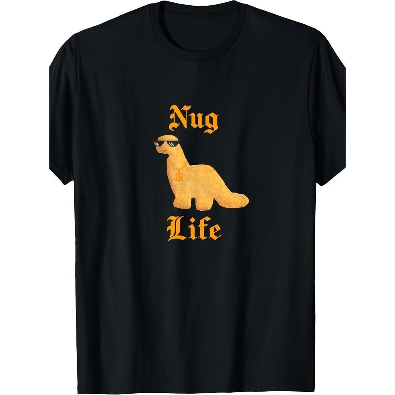 Dinosaur Chicken Nugget Graphic Tee