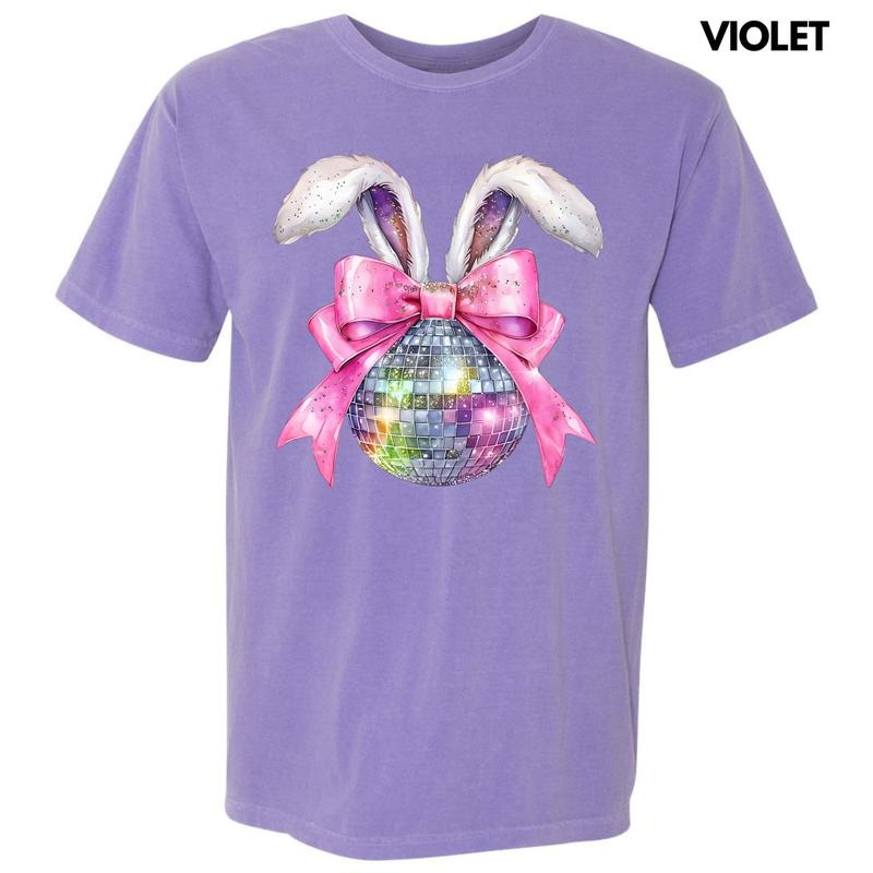 Disco Ball Bunny Ears Comfort Colors T-Shirt 'NLB'