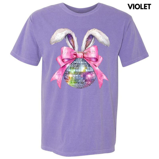 Disco Ball Bunny Ears Comfort Colors T-Shirt 'NLB'