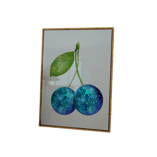 Disco Ball Cherries Print, Trendy Wall Art, Preppy Wall Decor, Cherry Poster, Gifts For Teens Girl Her Wall Art, Poster Prints No Frame, Wall Decoration, Wall Posters, Gifts For Birthday Christmas Xmas