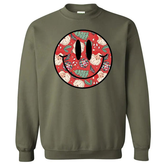 Disco Santa Happy Face Sweatshirt 'NLB'