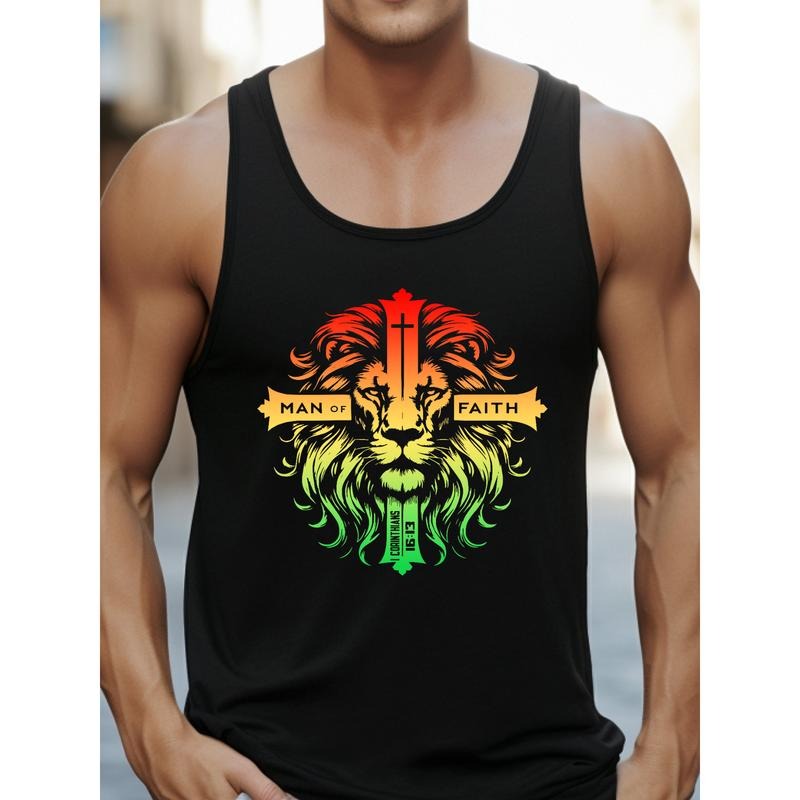 Distinctive Faith - Based Vest: Flaunt Your Identity as WB shield GA FOG Faith with WB shield Unique Lion - Cross Design...