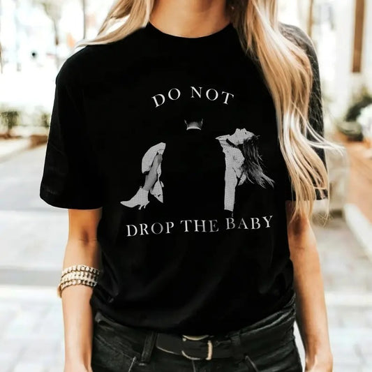 Do Not Drop The Baby ORIGINAL Vintage Style Halftone Print Don't Drop the Baby