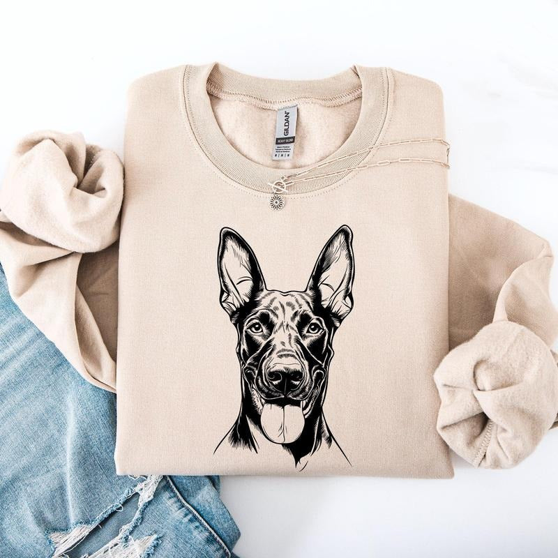Doberman, Pet, Dog Breed Sweatshirt, Crew Neck, Women's, Crewneck T-Shirts, Hoodie | DripVista.com