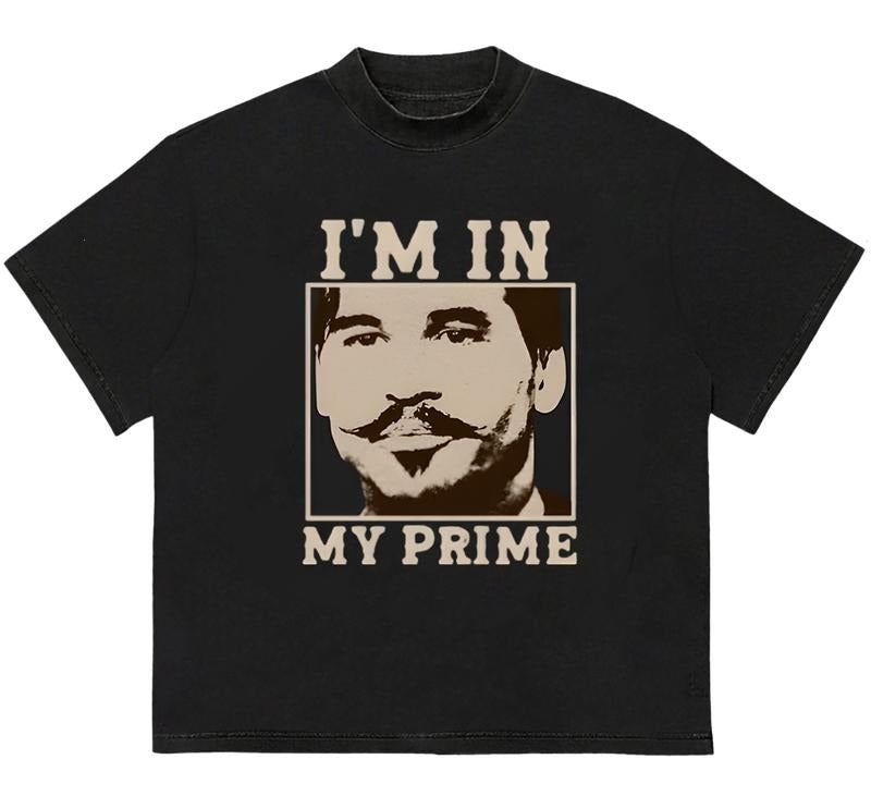 Doc Holiday I'm In My Prime Tomb.stpstone Movie T-Shirt Graphic Design Cotton Hoodie, Sweatshirt | DripVista.com