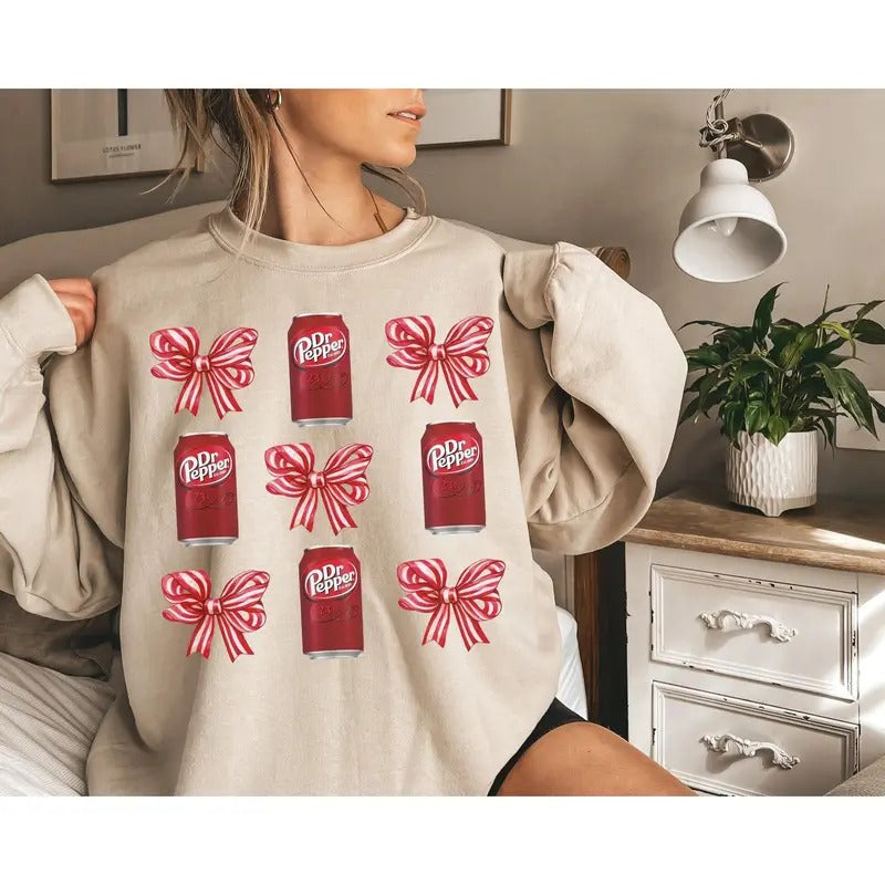 Doctor Peppeer Coquette Bow Sweatshirt, Doctor Peppeer Shirt, Doctor Pepeper Lover, I Need A Coke, Funny Shirt, Coke...