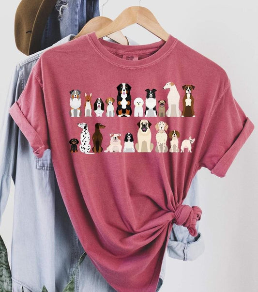 Dog Breeds Farm Animal Lover T-Shirt