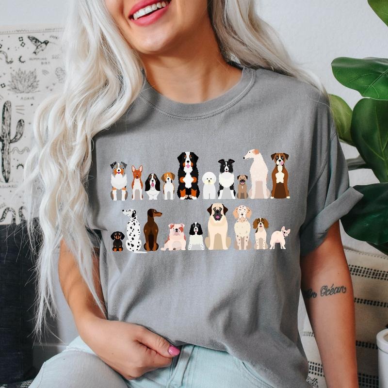Dog Breeds Farm Animal Lover T-Shirt Hoodie, Sweatshirt | DripVista.com