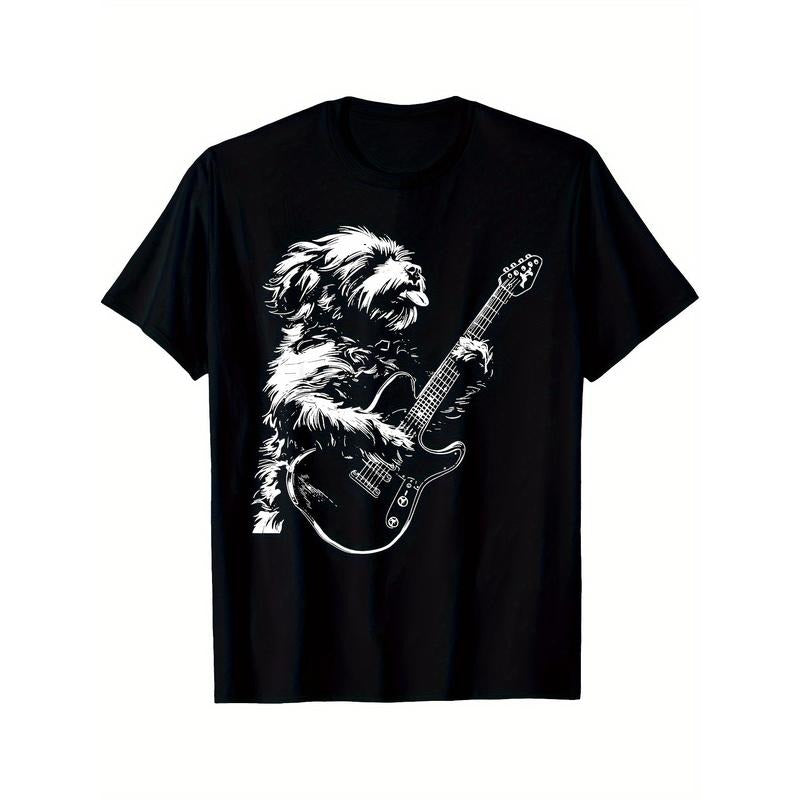 Dog Guitarist Guitar- Cavapoo Dad Mom T-Shirt, Men's T-shirts  made in usa Hoodie, Sweatshirt | DripVista.com