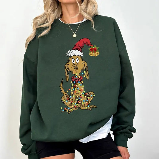 Dog Max Christmas sweatshirt, Cute Whimsical Retro Movie Shirt, Dog Lover Shirt, Christmas Party Gift,  Funny Xmas Gift