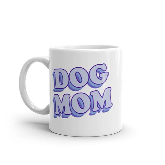 Dog Mom Mug Funny Puppy Lover Retro Pet Graphic Novelty Coffee Cup-11oz Funny Coffee Mugs Ceramic Printed Drinkware Cup