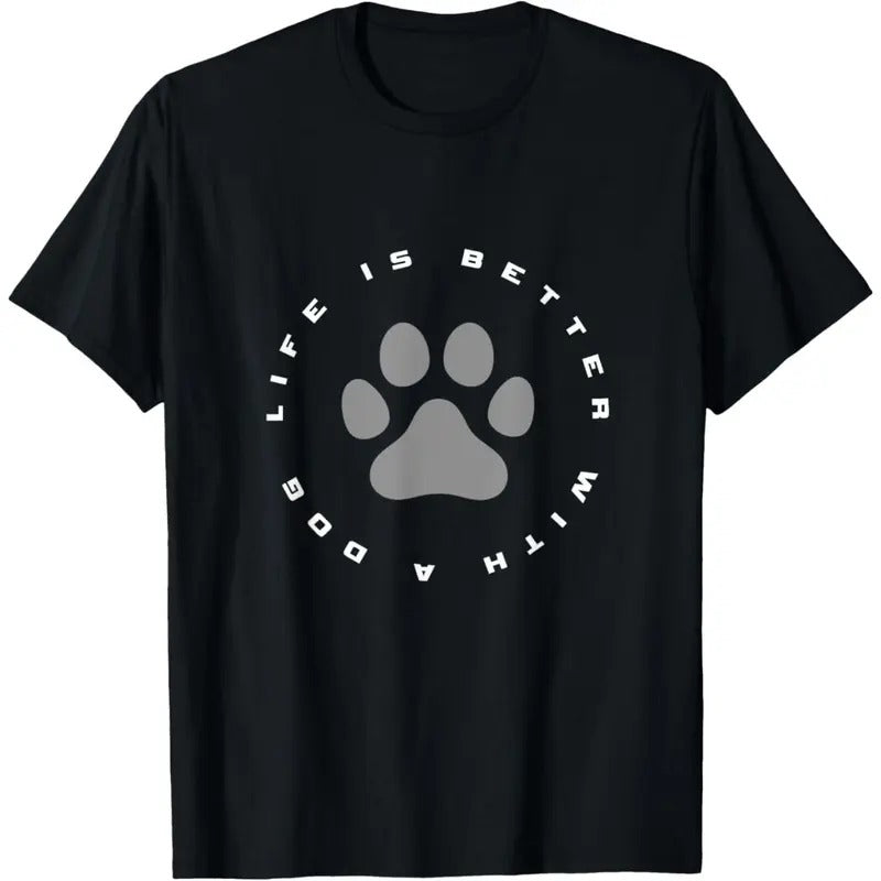 Dog Paw Print T-Shirt made in usa Hoodie, Sweatshirt | DripVista.com