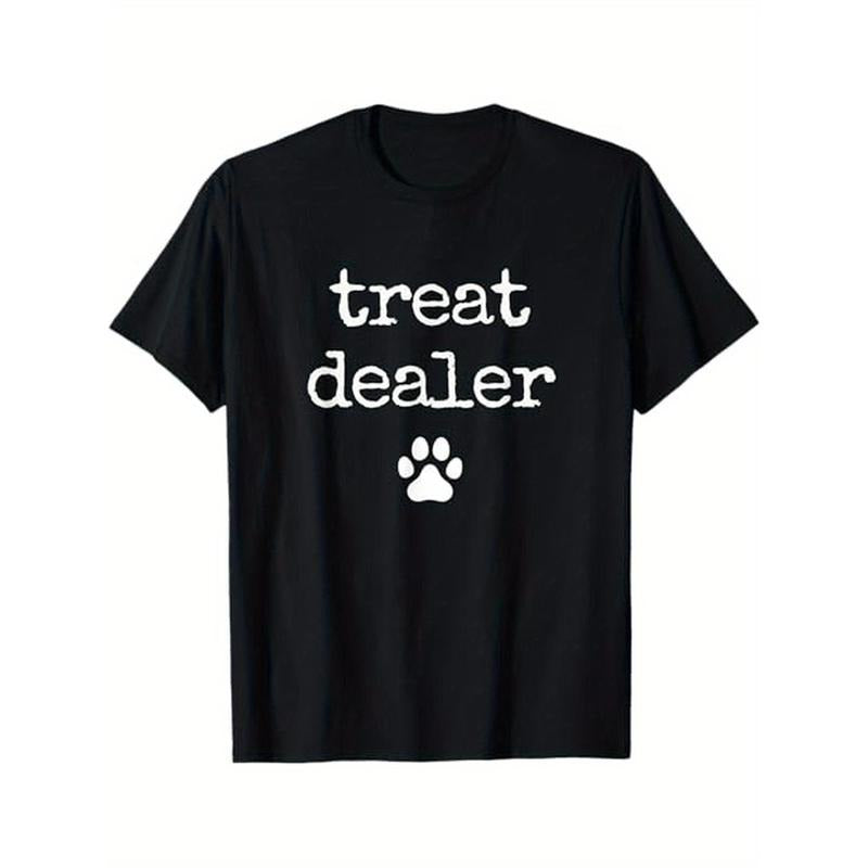 Dog Treat Dealer Funny Humor Dog Owner Dog Treats Dog Lover T-Shirt, 100% Cotton, Gifts for Men Dad Husband Grandpa,...