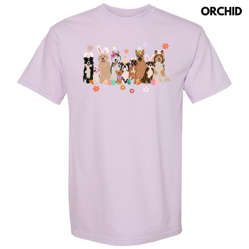 Doggy Easter Celebration Comfort Colors T-Shirt 'NLB'