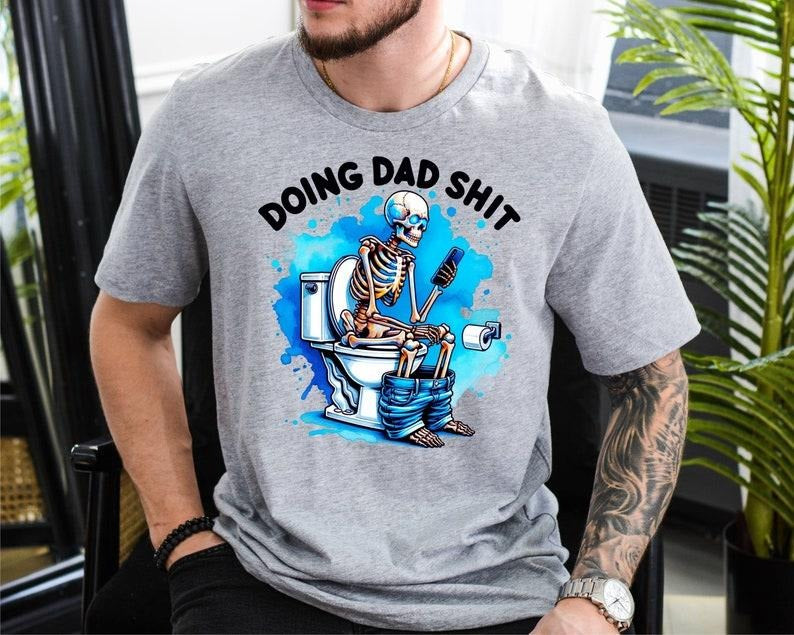 Doing Dad Shit Shirt, Best Dad Ever Tee, TNF Day Shirt, Daddy Birthday Tee, Husband Gift Tee, Dad Vibes Shirt, Shitting...