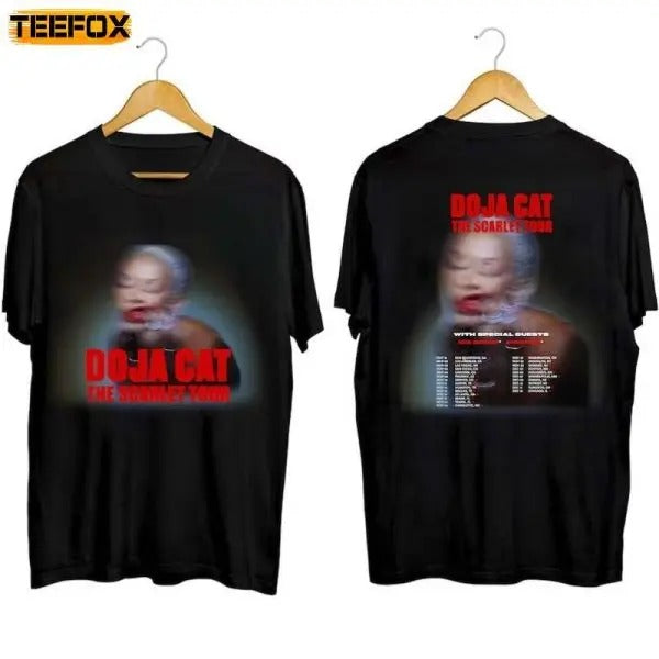 Doja Cat The Scarlet Tour 2023 Adult Short-Sleeve T-Shirt Hoodie, Sweatshirt | DripVista.com