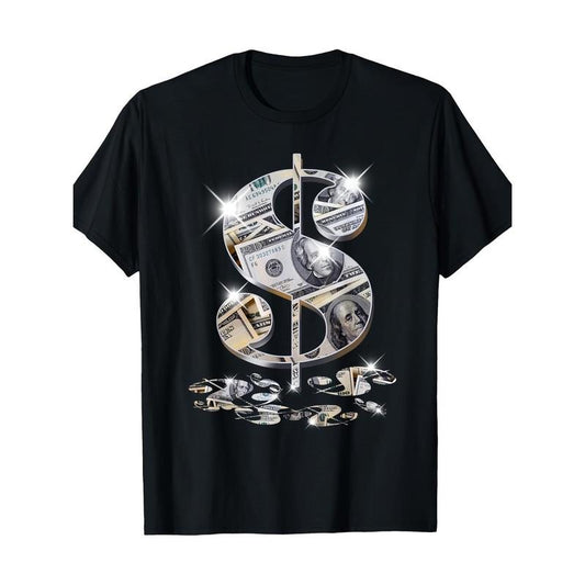 Dollar symbol $$Gift Design Concept T-shirt, men's T-shirt made in usastyle{n002}2