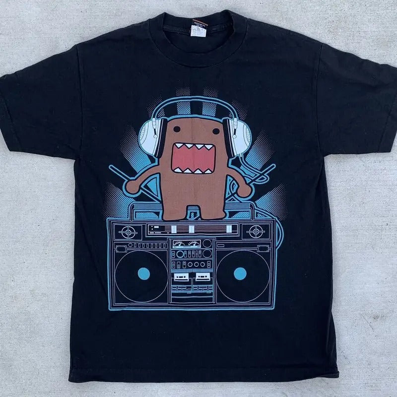 Domo Boombox Headphones T Shirt Unisex Full Size Hoodie, Sweatshirt | DripVista.com