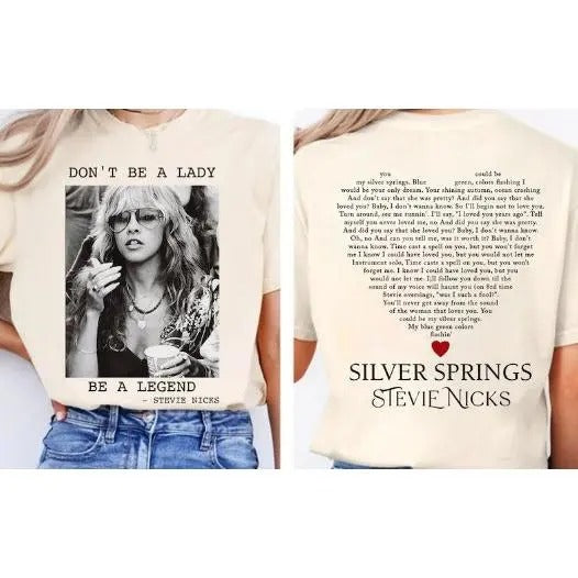 Don't Be A Lady Be A Legend T-shirt, Vintage Stevie Nicks TShirt