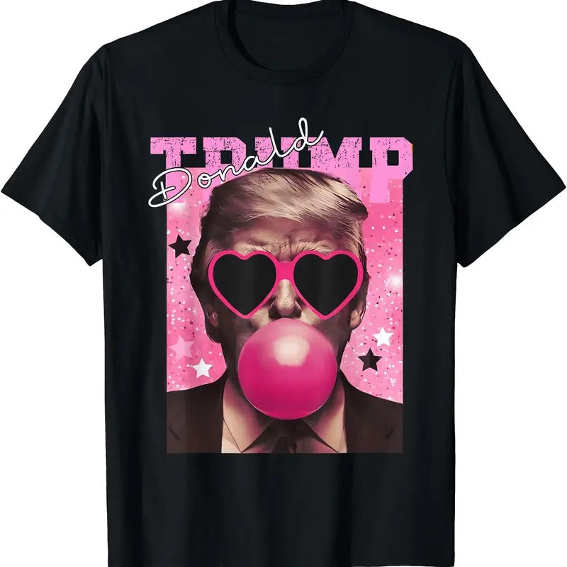 Donald Trump Bubble Gum Pink Sunglasses T-Shirt Hoodie, Sweatshirt | DripVista.com