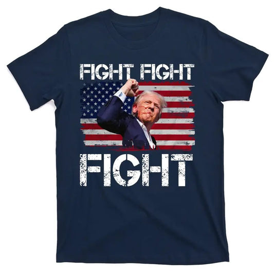 Donald Trump Fight Fight Fight USA Flag You Missed 2024 T-Shirt