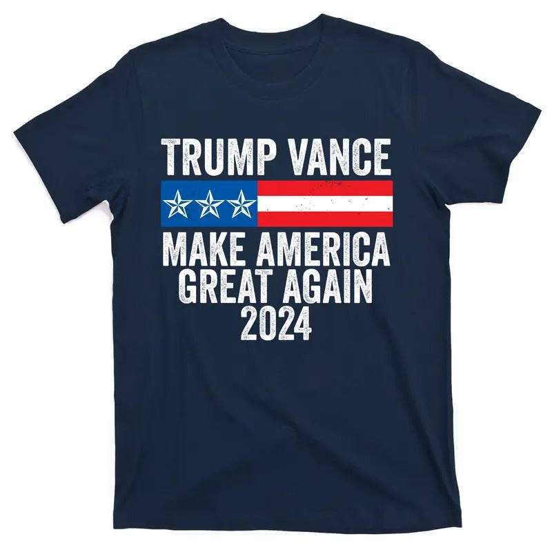 Donald Trump JD Vance 2024 Make America Great Again USA Election T-Shirt Hoodie, Sweatshirt | DripVista.com