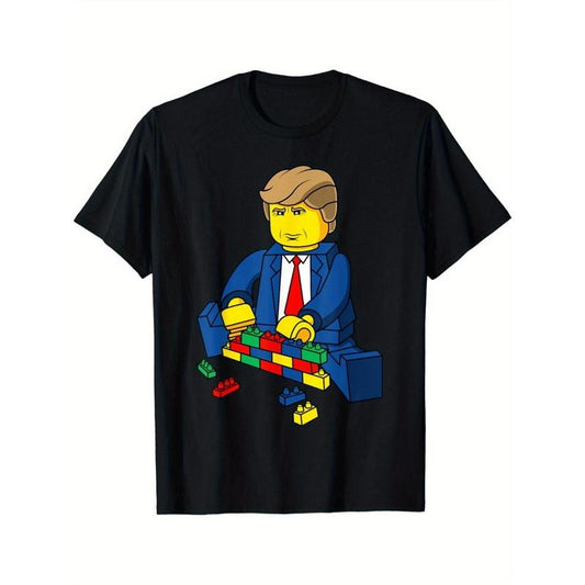 Donald Trump building wall T-shirts Made in USA