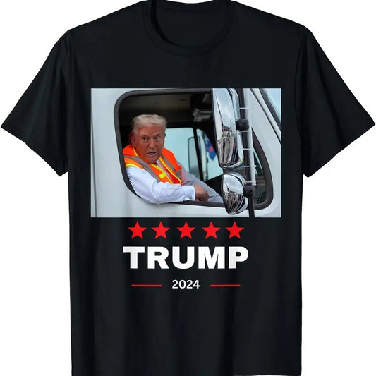 Donald Trump rides in garbage truck T-Shirt