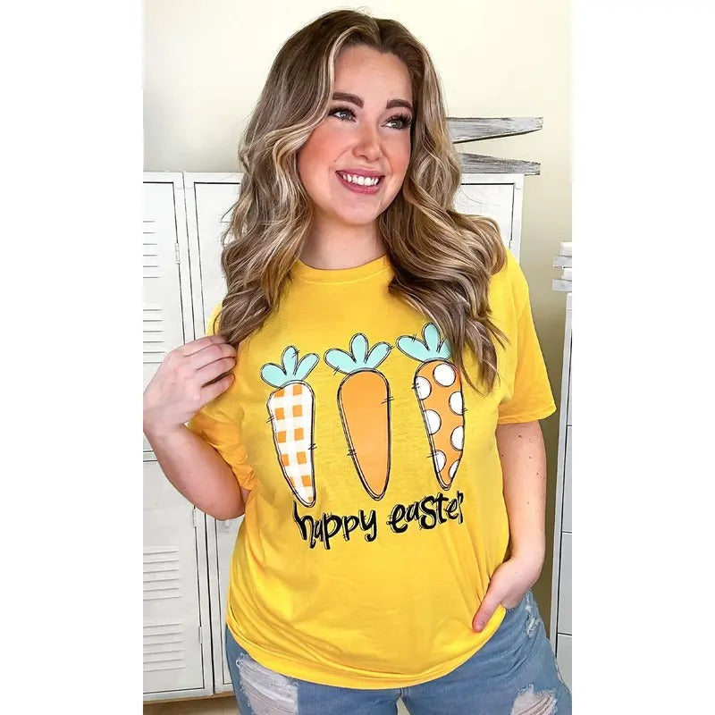 Doodle Carrots Happy Easter Graphic Shirt Hoodie, Sweatshirt | DripVista.com