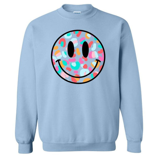 Doodle Cheetah Happy Face Sweatshirt 'NLB'