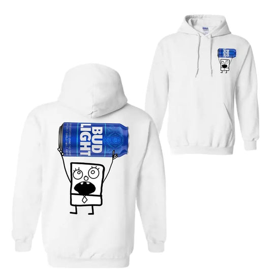 Doodlebob Bud Light Essential 2 Sided T-Shirt Sweatshirt Hoodie, For Men And Women, Trendy Shirt