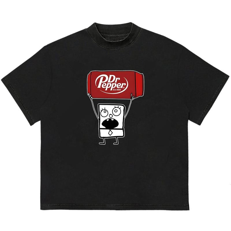 Doodlebob Dr Pepper T Shirt Funny Soda Lover Humor Gen Z Silly Dank Meme  T-Shirt Hoodie, Sweatshirt | DripVista.com