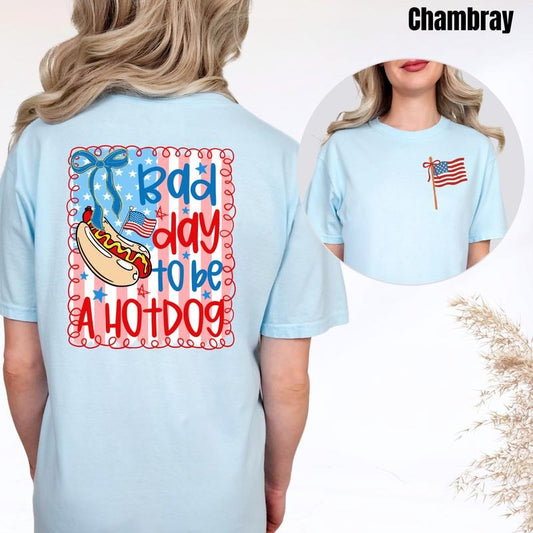 Double American Hotdog Comfort Colors T-Shirt 'NLB'