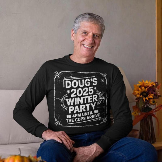 Doug's Winter Party Shirt Eps, Invite Winter Party Celebrate Shirt Shirt Eps, Doug's Winter Party February Shirt Shirt, Smells