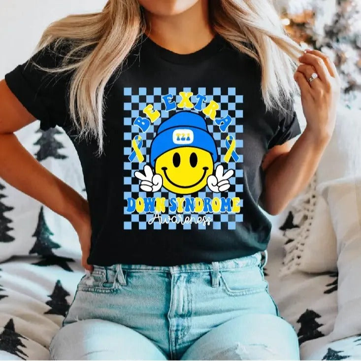 Down Right Amazing T-Shirt, Be Extra Down Syndrome Awareness Shirt, Extra Chromosome Tee, Down Syndrome Support Tee, Special Education Shirt.