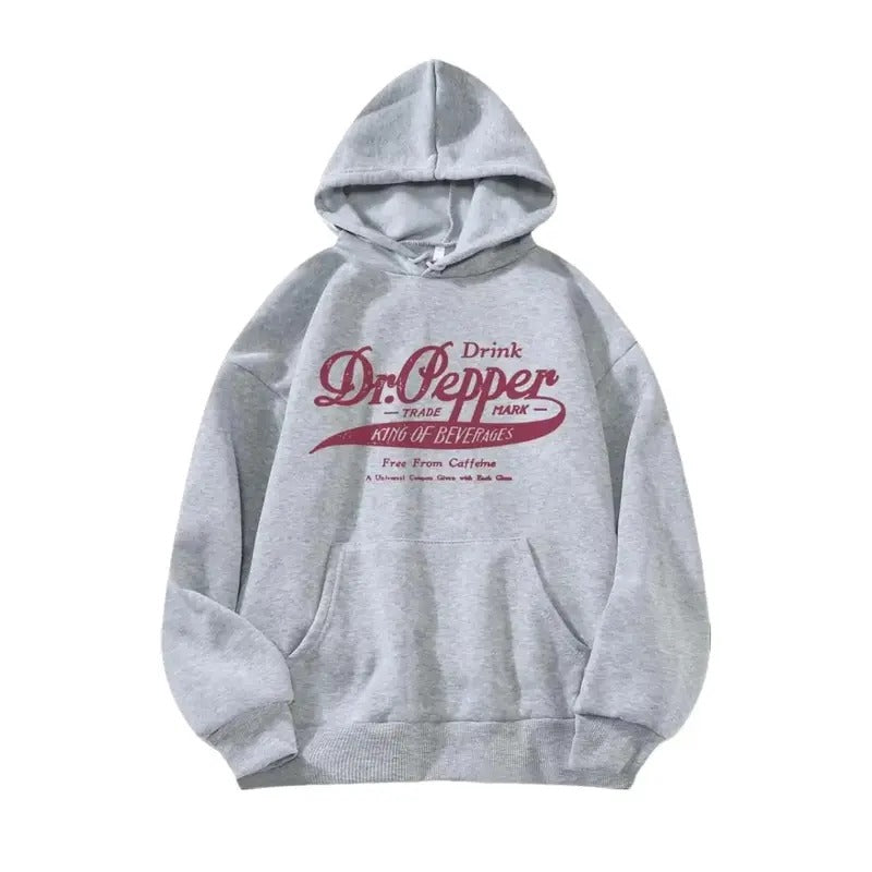 Dr. Pepper King Of Beverages Unisex Hoodie - Men's Pullover Sweater - Womenswear