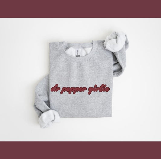 Dr Pepper Girlie, Red Bow Dr Pepper Hoodie, Oversized Sweatshirt for Women, Two Sided Cute Graphic Hoodies, Coquette Spring Clothes for Summer
