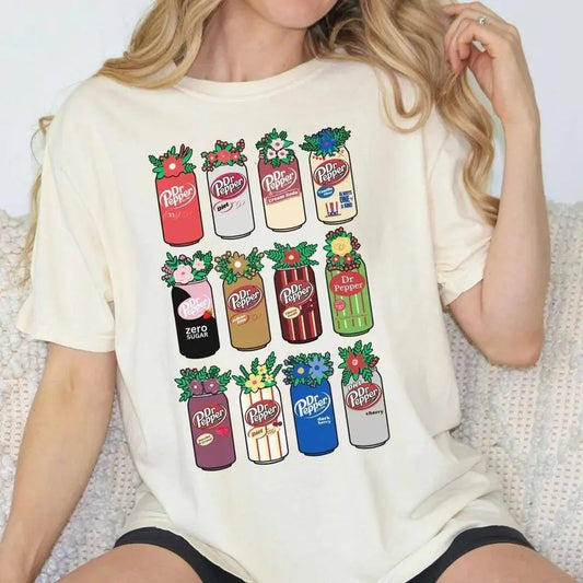 Dr Pepper T-Shirt, Trendy Can Soda Crewneck T-Shirt, Unique Soft Dr Pepper T-Shirt, Gift Ideas