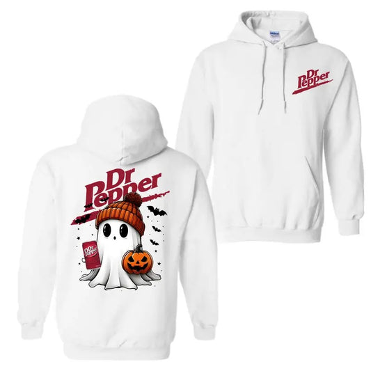 Dr. Pepper Cute Pumpkin Halloween 2 Sided Hoodie T-Shirt, Dr. Pepper Shirt For Men And Women, Halloween Trendy Shirt