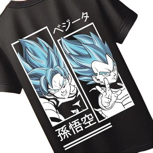 Dragon Ball - Goku and Vegeta | Anime Graphic Tee | Otaku Clothing | Unisex | Mens & Womens | Gift for Anime Fans | Streetwear