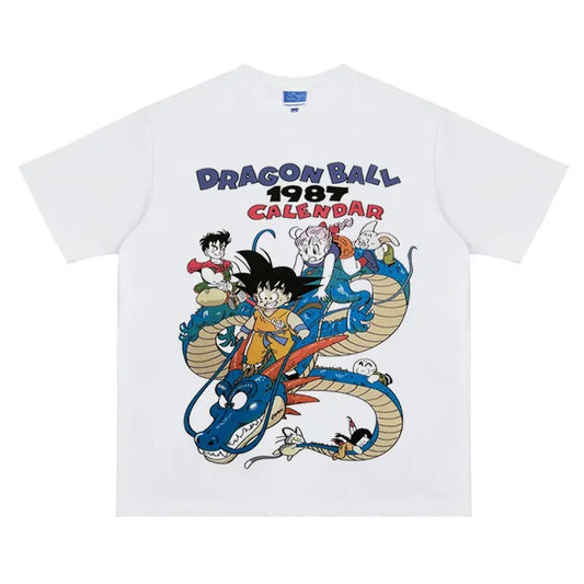 Dragon Ball "1987" Heavyweight Vintage Tee 100% Cotton OVERSIZED Anime T-shirt Menswear Top