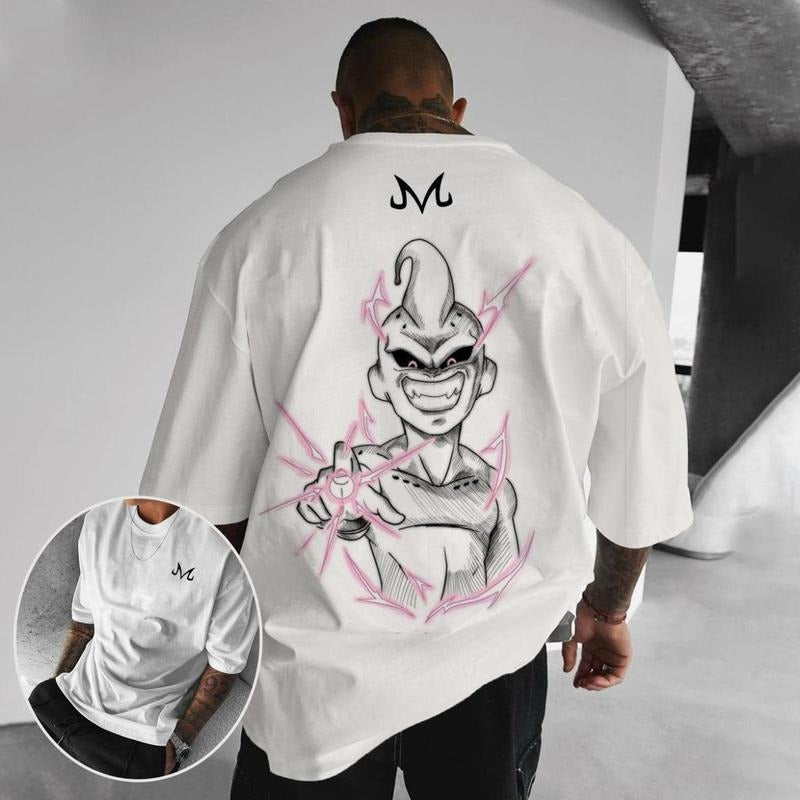 Dragon Ball Majin Buu Print Double-Sided Shirts, Manga Shirt For Men, Best Anime T-Shirt, Full Color Range, Find Your Perfect