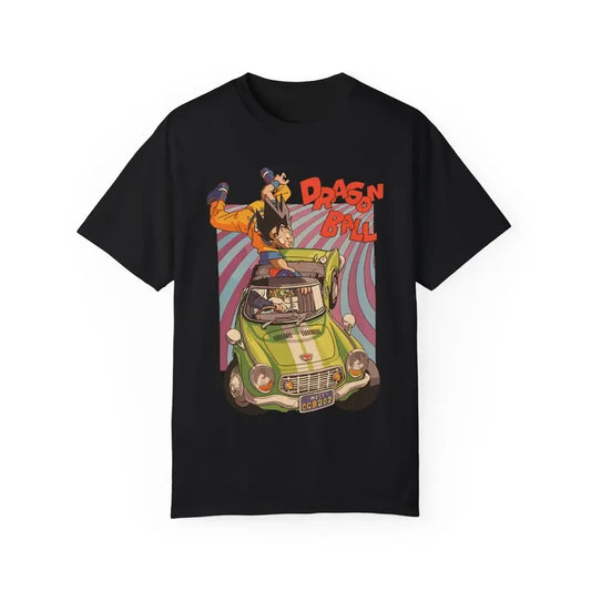 Dragon Ball T-Shirt, Classic DBZ Car Graphic T-Shirt, Retro Anime Shirt, Unisex T-Shirt, Dragon Ball Z Graphic Tee, Gift Anime Fans